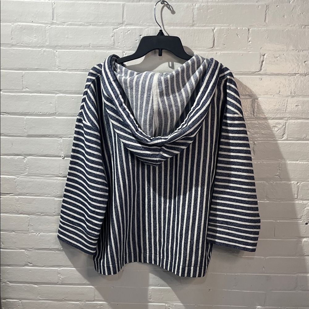 J. Crew Navy and White Striped Pullover NWT - Picture 6 of 7